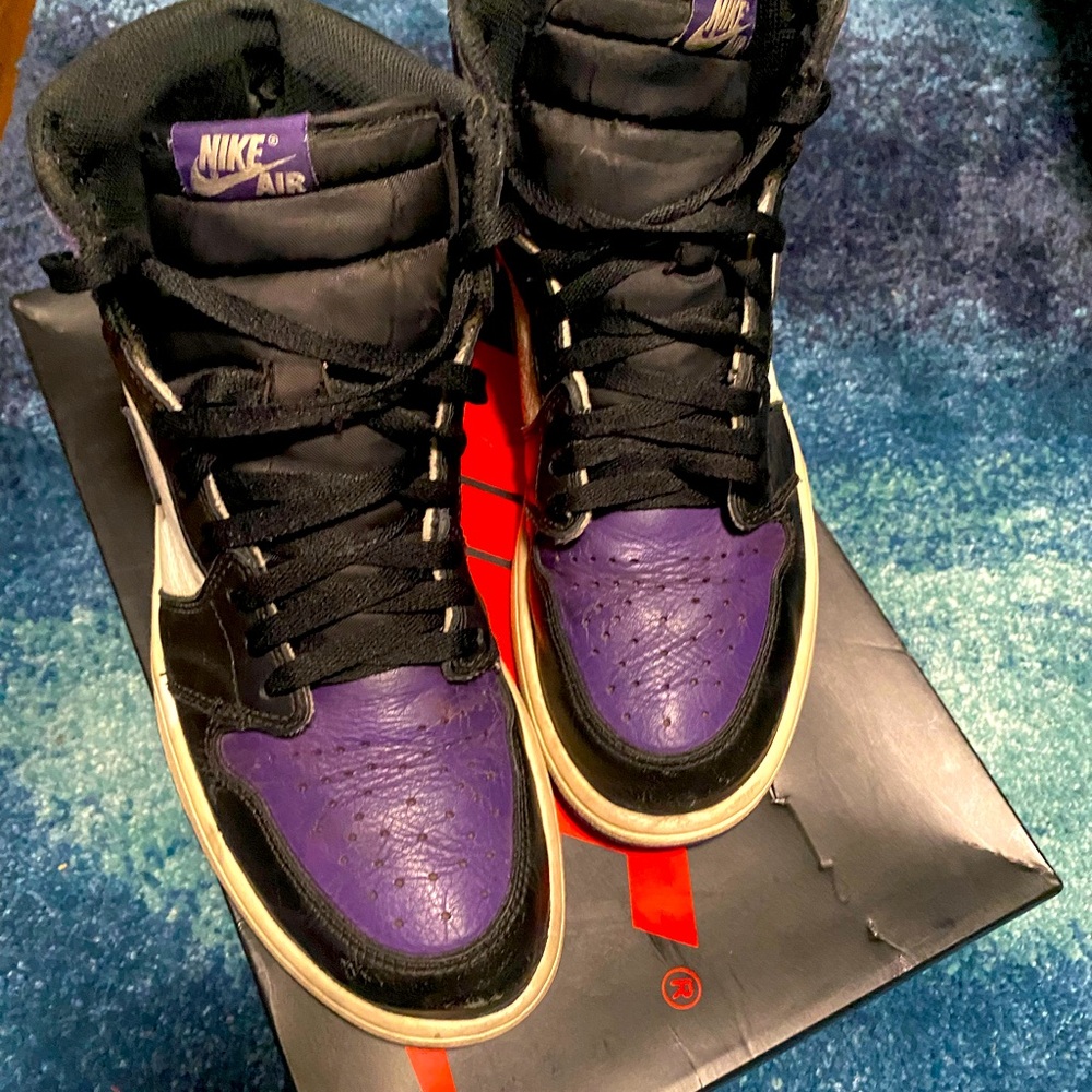 Worn a bit. Court Purple